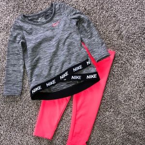 NWOT Nike Dri-Fit Gray and Pink Outfit